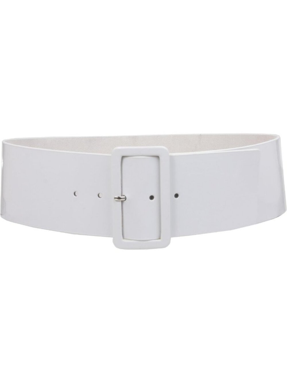 Stylish High Waist Patent Leather Wide Square Belt for Women - Trendy Fashion